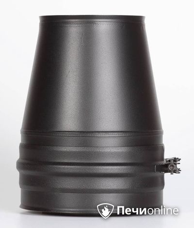 Комплектующие дымохода Schiedel Конус д.150 PM25 (Черный) Permetr в Великом Новгороде