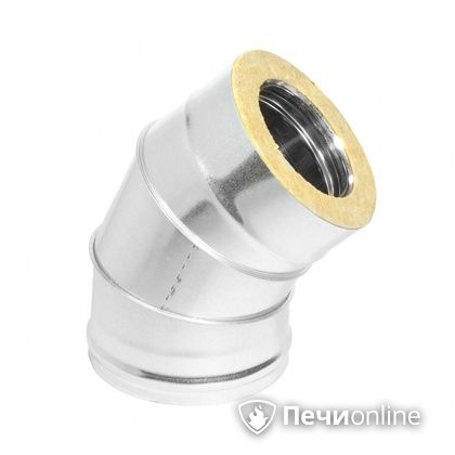 Колено 135° (45°) Теплов и Сухов Отвод Термо 45* ОТ-Р 430-0.5/оцинковка D115/180 в Великом Новгороде