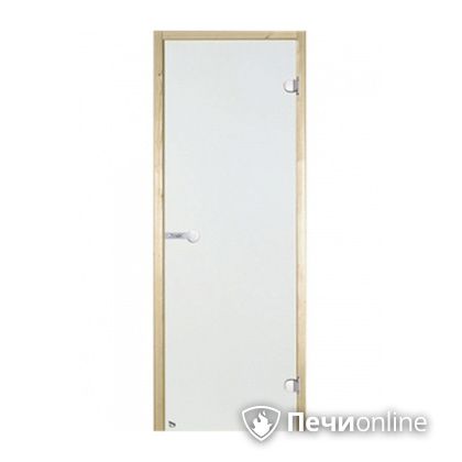 Дверь для бани Harvia Стеклянная дверь для сауны 8/19 коробка сосна сатин D81905M в Великом Новгороде
